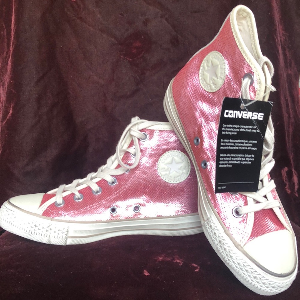 Converse Chuck Taylor Hi Pink sequins